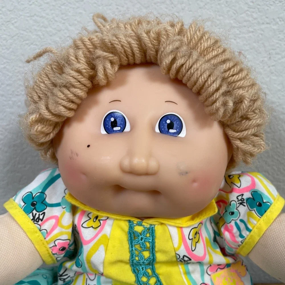 Vintage 1988 Coleco Cabbage Patch‎ Doll Girl Blonde Hair Blue Eyes China 